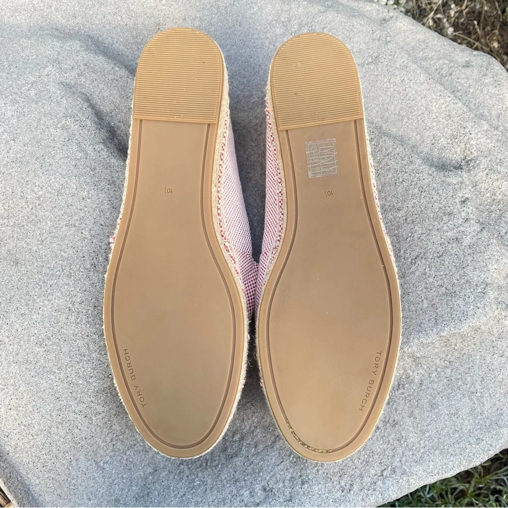 Tory Burch Red Espadrille Slip-Ons NWOB
